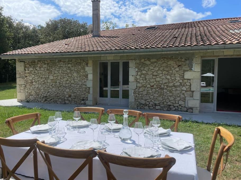 Villa La Cheneraie De Tomelou - Belle Propriete Avec Piscine Chauffee Et Gardien Grignols  Exterior foto