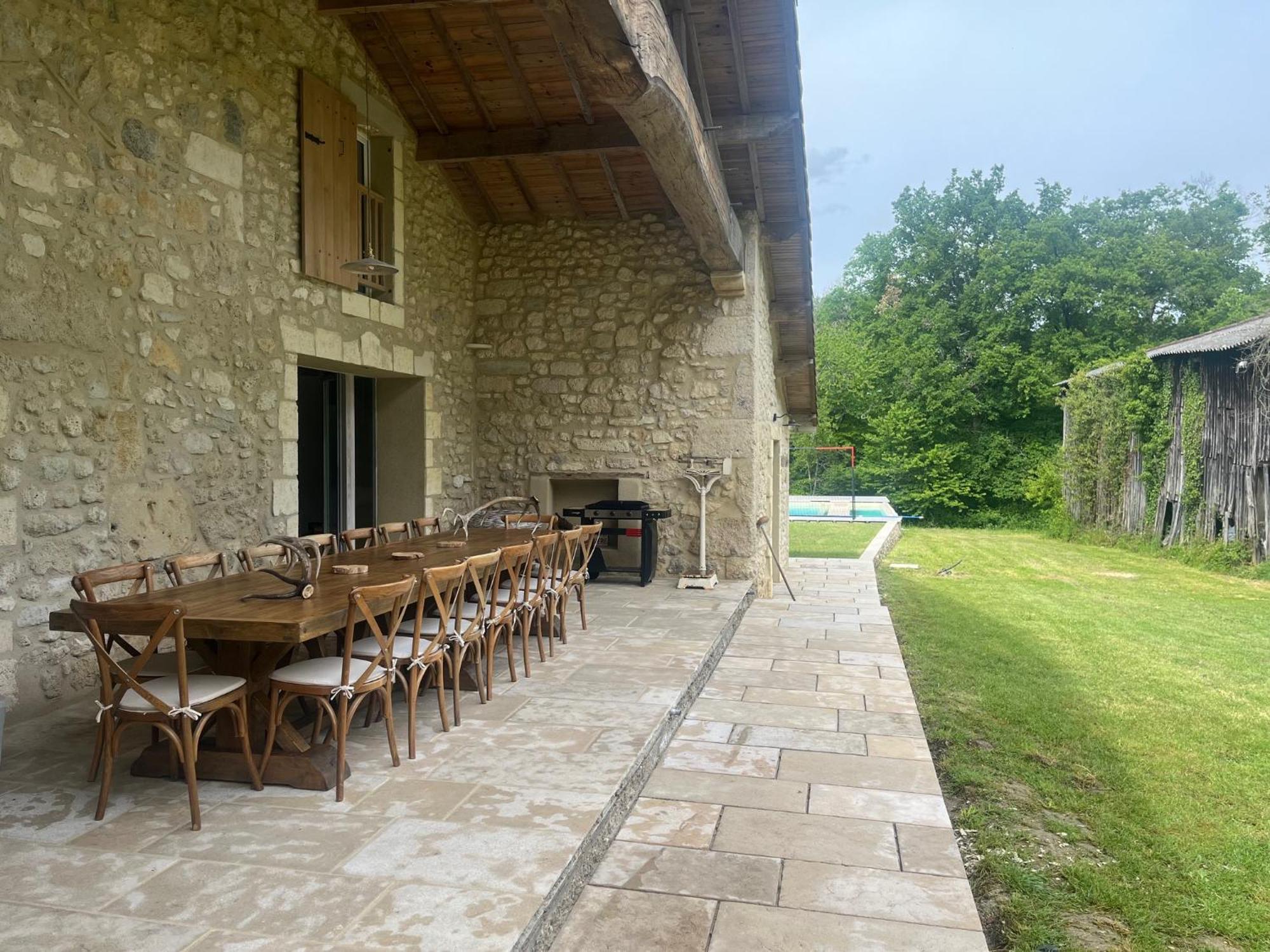 Villa La Cheneraie De Tomelou - Belle Propriete Avec Piscine Chauffee Et Gardien Grignols  Exterior foto